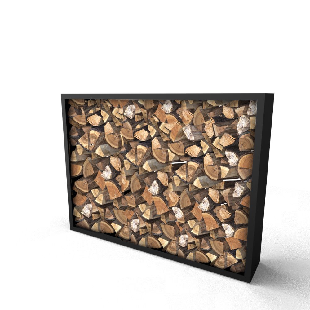 Geroba houtopslag Beltza S9 2000x385x1500mm - zwart