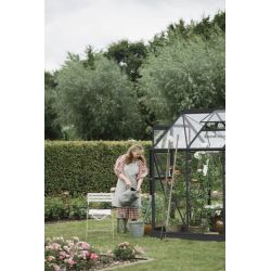 Royal Well tuinkas Mary 1 met veiligheidsglas en fundering - zwart