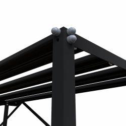 Royal Well kweektafel vrijstaand 165x45x90 cm - zwart