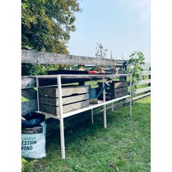 Royal Well kweektafel vrijstaand 165x45x90 cm - wit