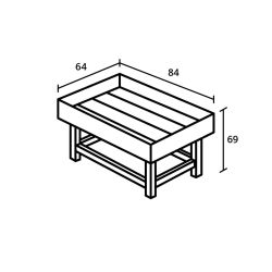 Royal Well Parsley Growbox small kweekbak 64x84x69cm - hout