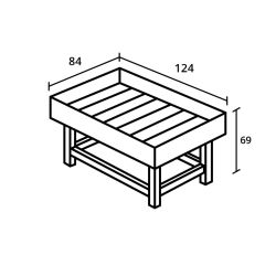 Royal Well Parsley Growbox large kweekbak 84x124x69cm - hout