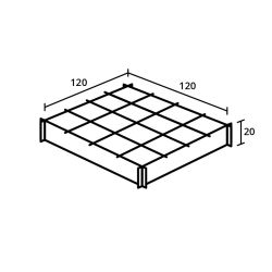 Royal Well Wild Celery planter 120x120x20cm - geimpregneerd grenen