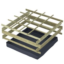 Royal Well Wild Celery planter 120x120x20cm - geimpregneerd grenen