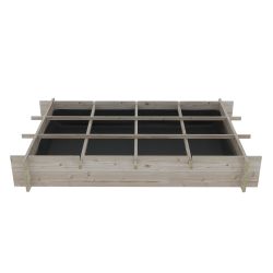 Royal Well Crispy Lettuce planter 80x120x20cm - onbehandeld grenen