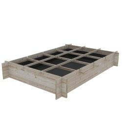 Royal Well Crispy Lettuce planter 80x120x20cm - onbehandeld grenen