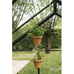 Royal Well set van 4 pothouders voor tuinkas - zwart