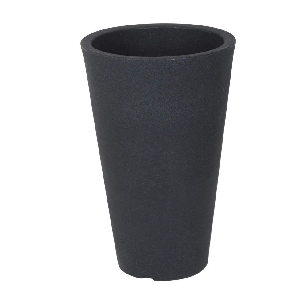 4gardenz Stone pilaar ronde planetenbak 35x55cm - steengrijs