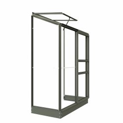Royal Well muurkas Emma 1 met veiligheidsglas en fundering - groengrijs