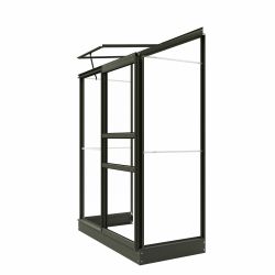 Royal Well muurkas Emma 1 met veiligheidsglas en fundering - groengrijs