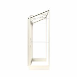 Royal Well muurkas Emma 1 met veiligheidsglas en fundering - wit