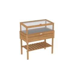 Royal Well Basilicum broeikas op poten 108x100x50 cm - hout